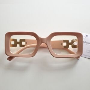 Fashion Eyewear - UV Protection.  Light Peach Pink Colored